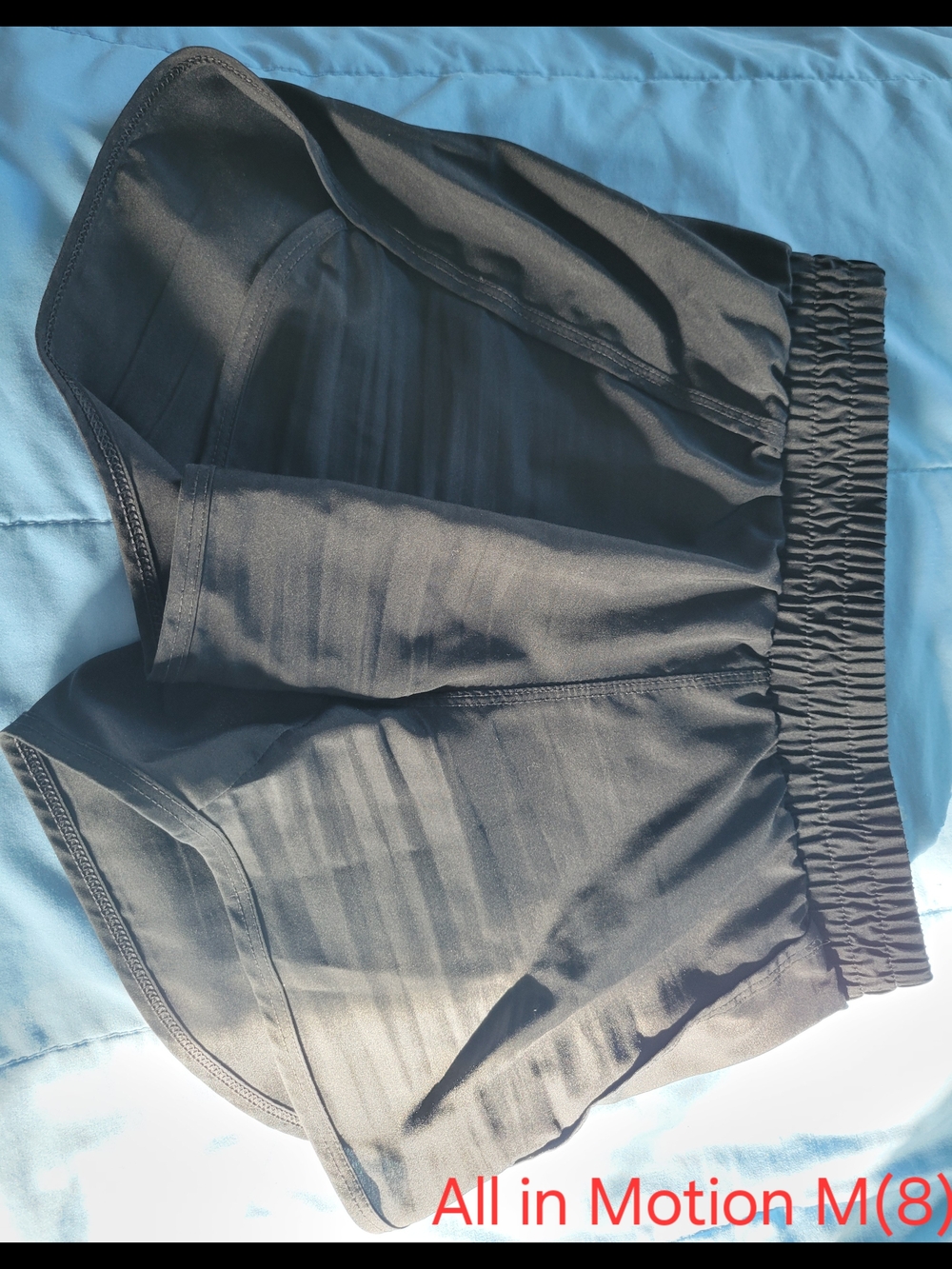 all in motion Black Workout Shorts with Elastic Waistband